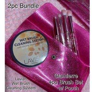 2pc Bundle Brush Set & Brush Cleaning System